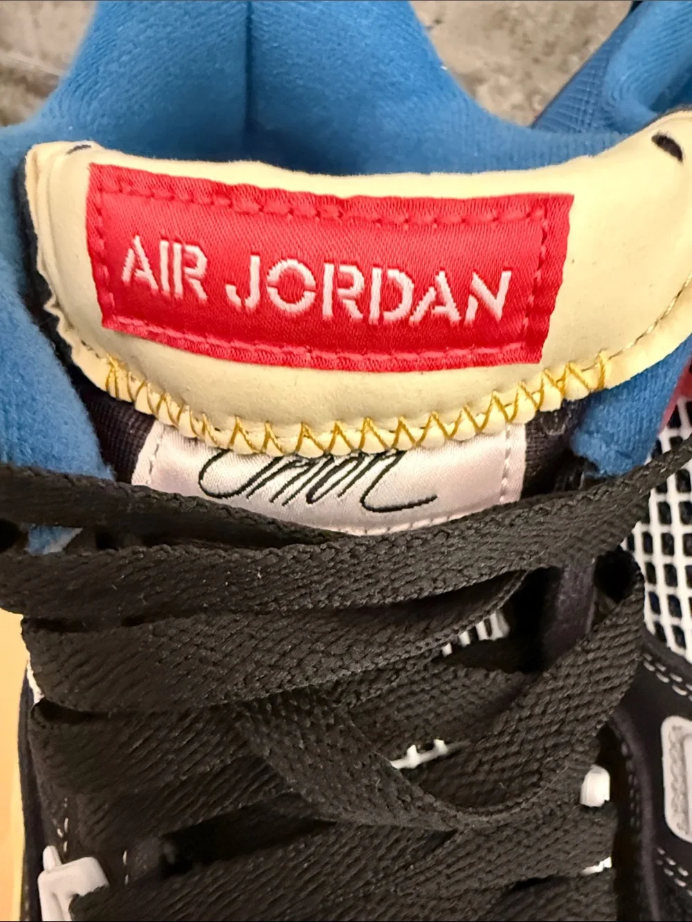 Air Jordan 4 Retro SP Union Off Noir men’s size 9.5